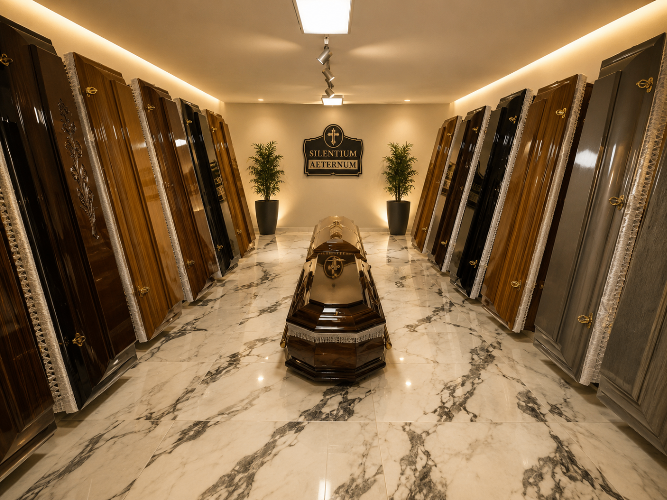 Showroom sicrie — expunere principală
